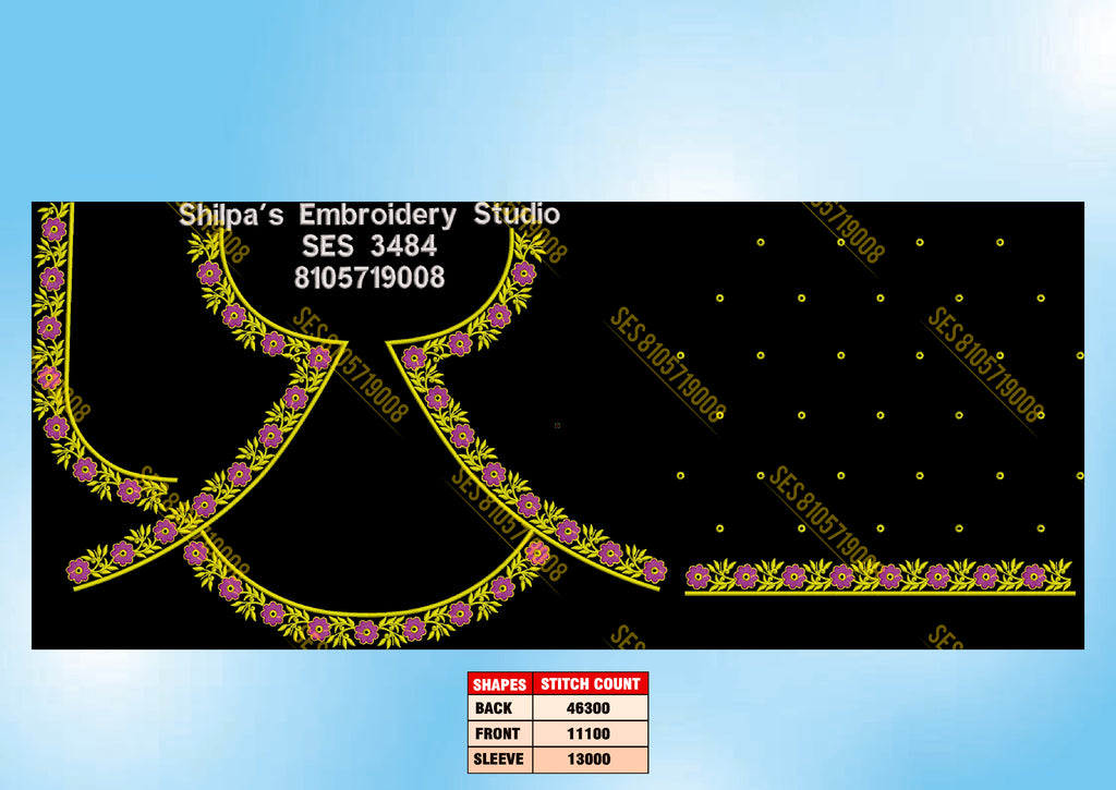 Embroidery Designs 3401-3500 Series