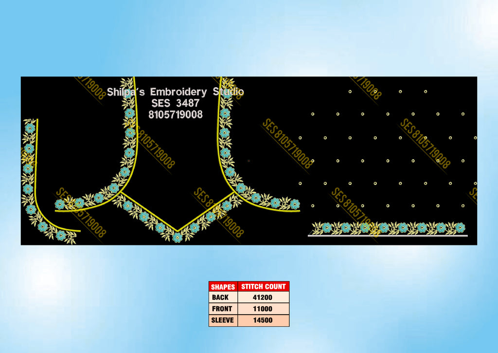 Embroidery Designs 3401-3500 Series