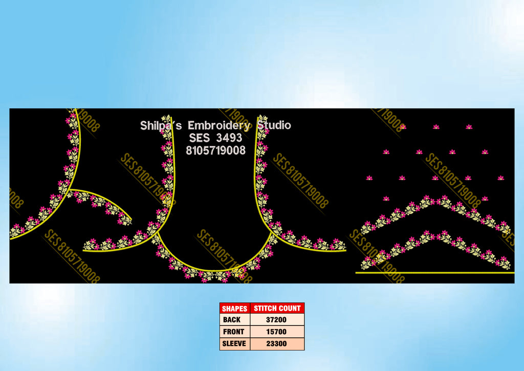 Embroidery Designs 3401-3500 Series