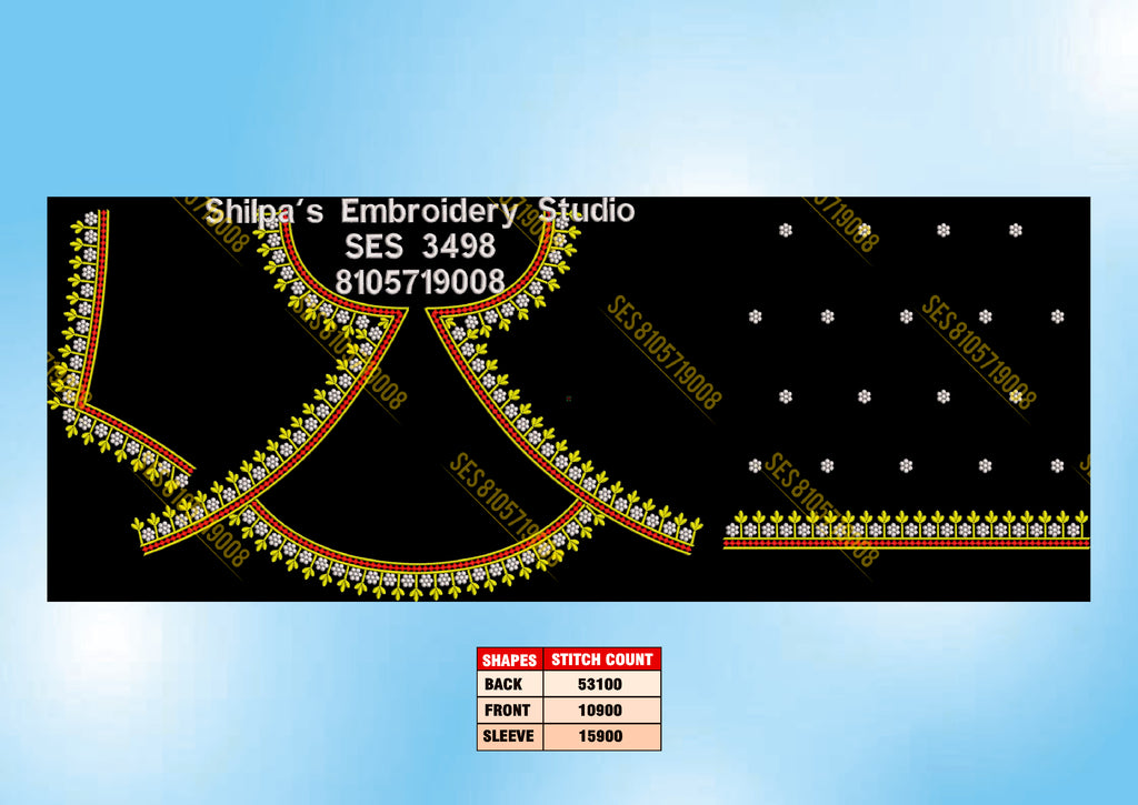 Embroidery Designs 3401-3500 Series