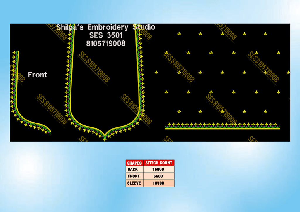 Embroidery Designs 3501-3600 Series