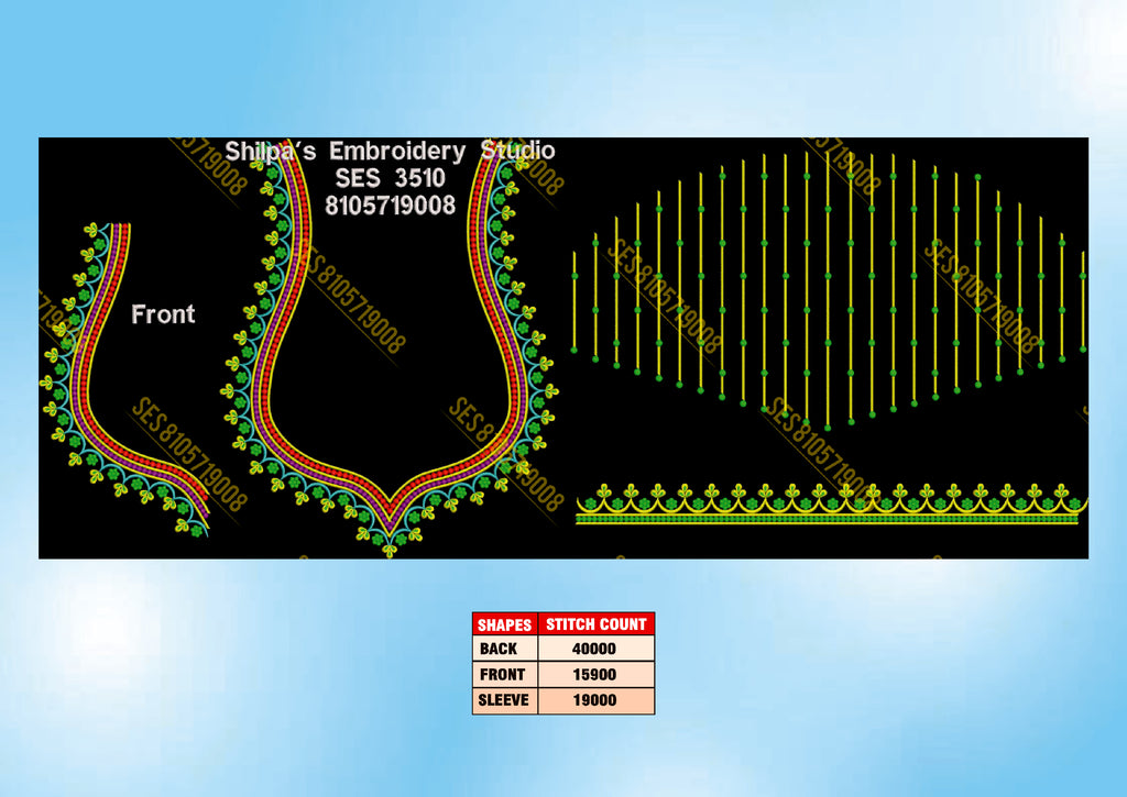 Embroidery Designs 3501-3600 Series