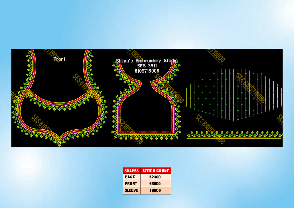 Embroidery Designs 3501-3600 Series