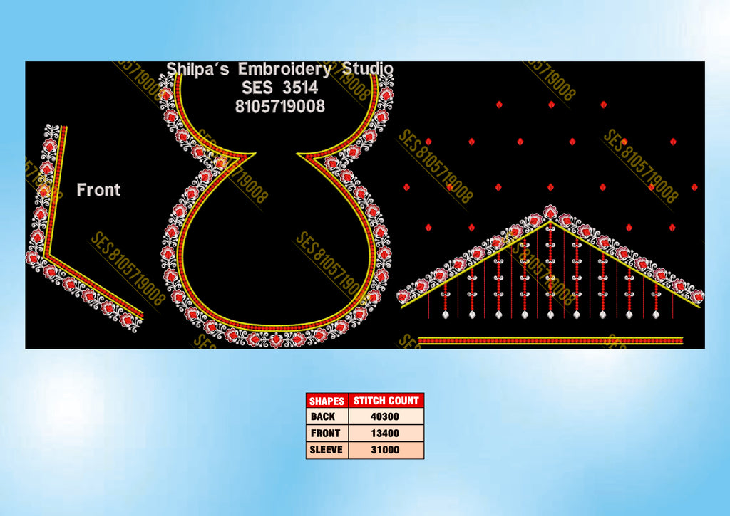 Embroidery Designs 3501-3600 Series