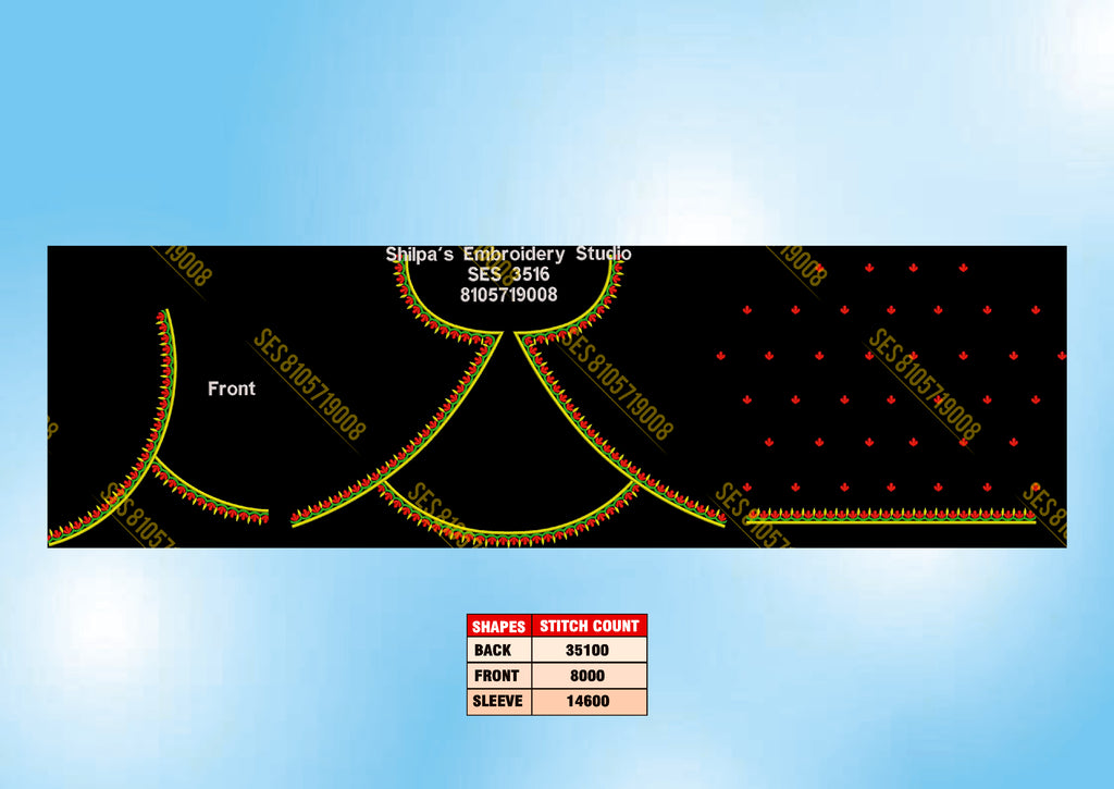 Embroidery Designs 3501-3600 Series