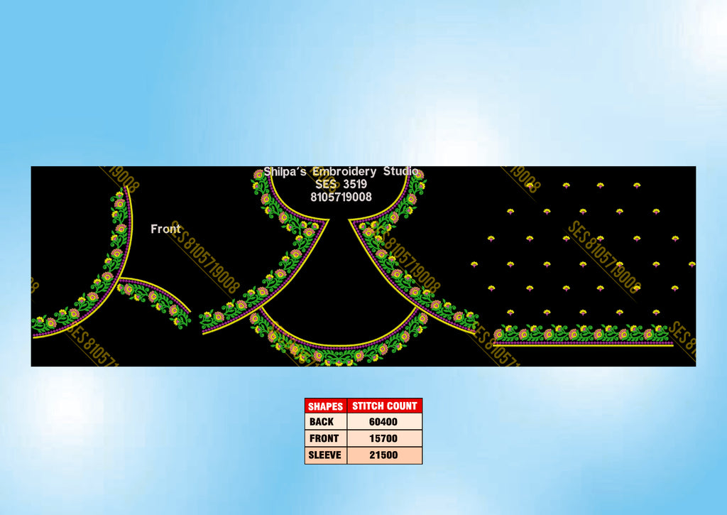 Embroidery Designs 3501-3600 Series