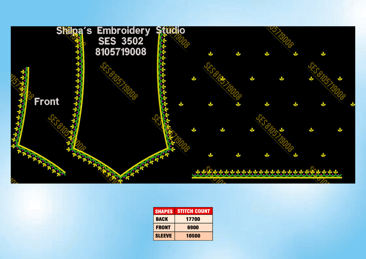 Embroidery Designs 3501-3600 Series