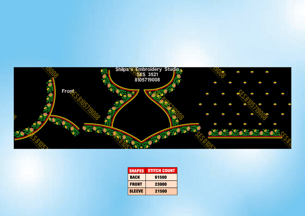 Embroidery Designs 3501-3600 Series