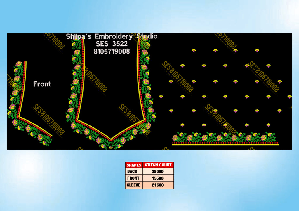 Embroidery Designs 3501-3600 Series