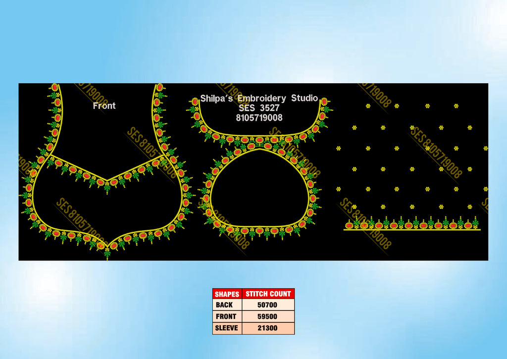 Embroidery Designs 3501-3600 Series