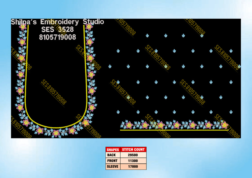 Embroidery Designs 3501-3600 Series