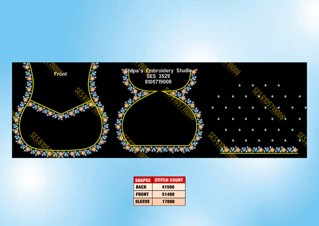 Embroidery Designs 3501-3600 Series