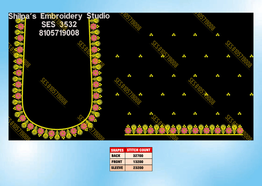 Embroidery Designs 3501-3600 Series