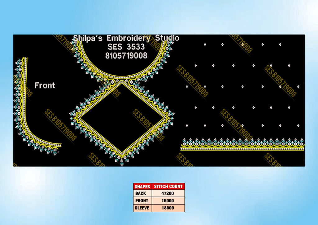 Embroidery Designs 3501-3600 Series
