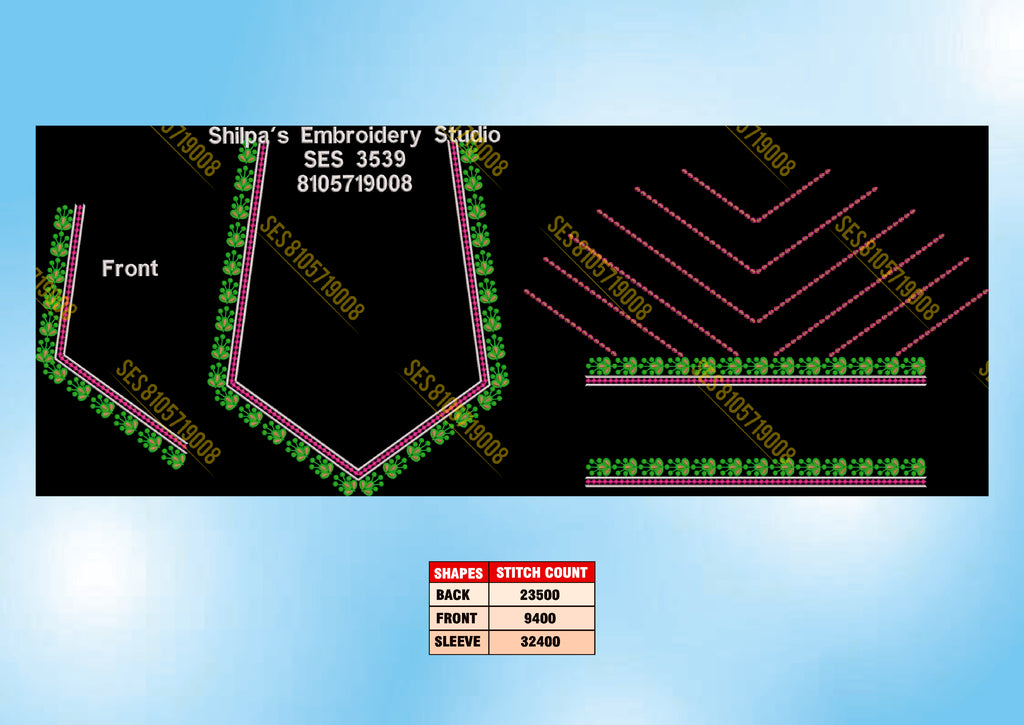 Embroidery Designs 3501-3600 Series