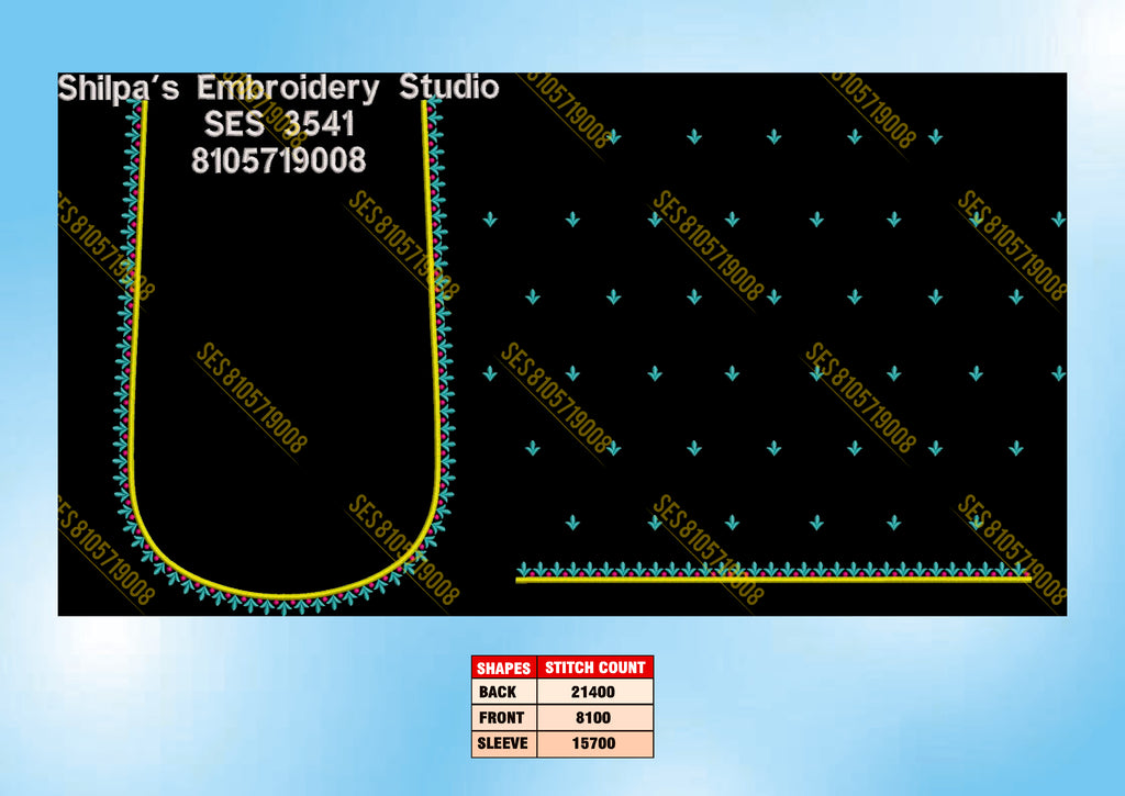 Embroidery Designs 3501-3600 Series