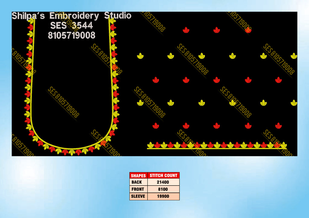 Embroidery Designs 3501-3600 Series