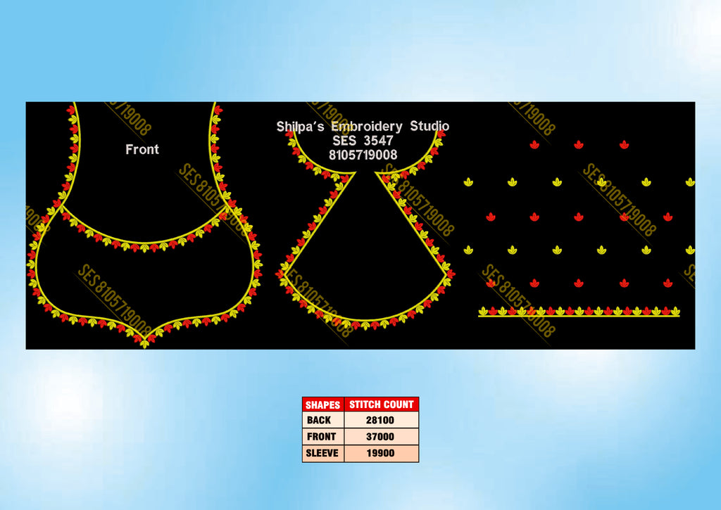 Embroidery Designs 3501-3600 Series