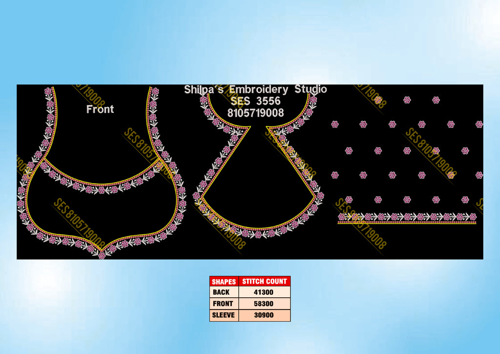Embroidery Designs 3501-3600 Series