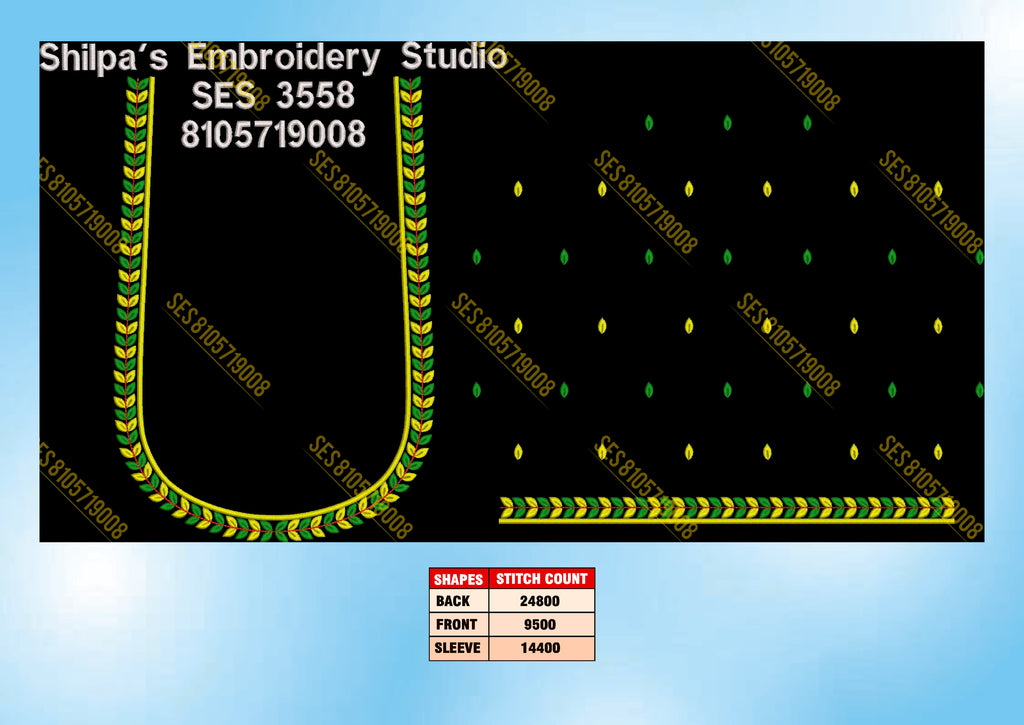 Embroidery Designs 3501-3600 Series
