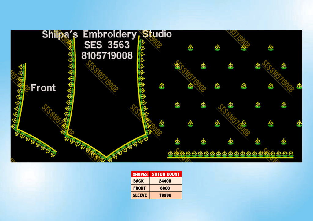 Embroidery Designs 3501-3600 Series