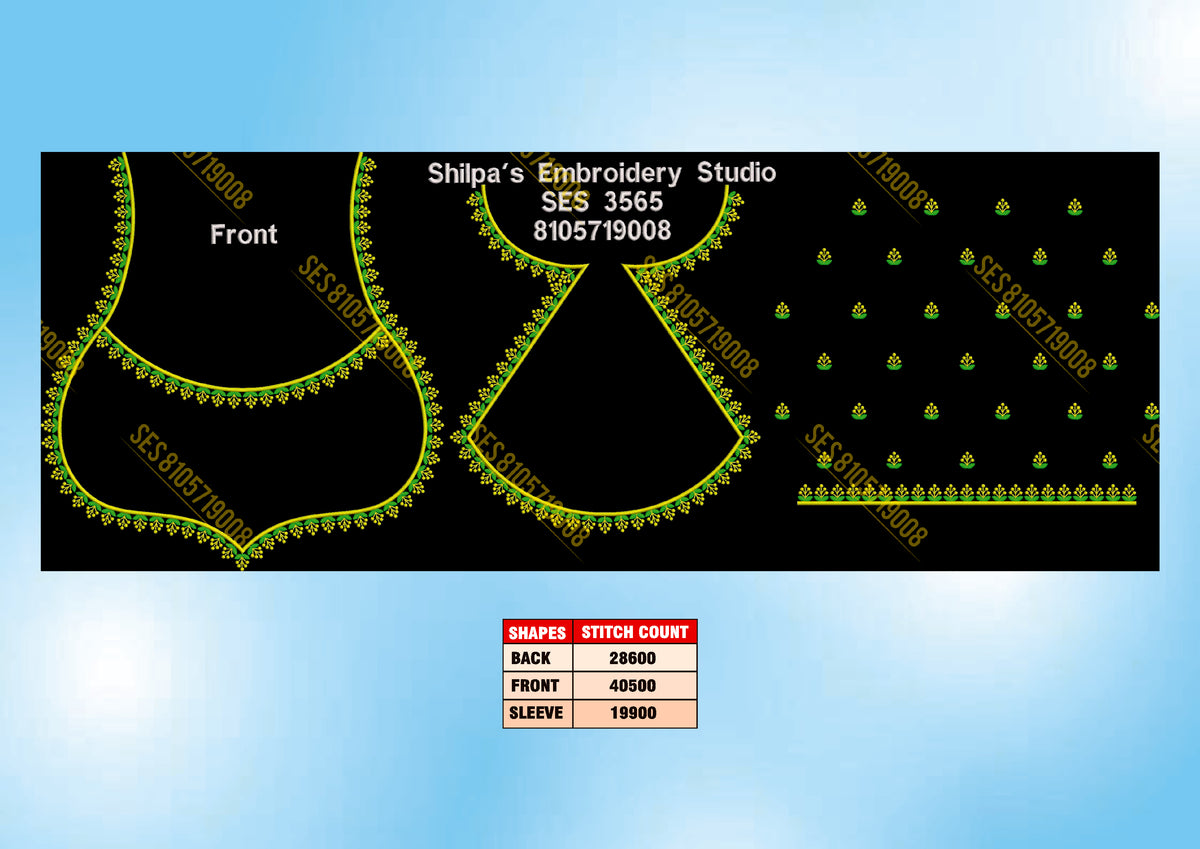 Embroidery Designs 3501-3600 Series