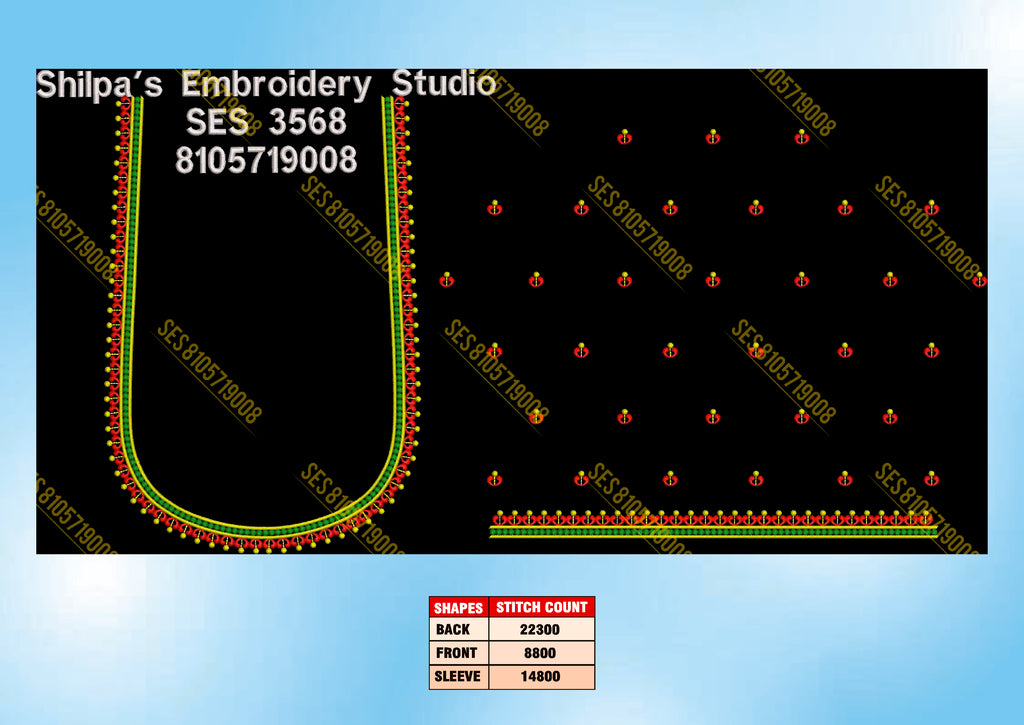 Embroidery Designs 3501-3600 Series