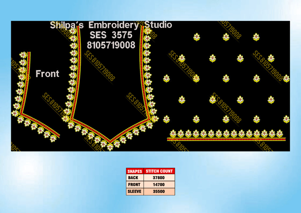 Embroidery Designs 3501-3600 Series