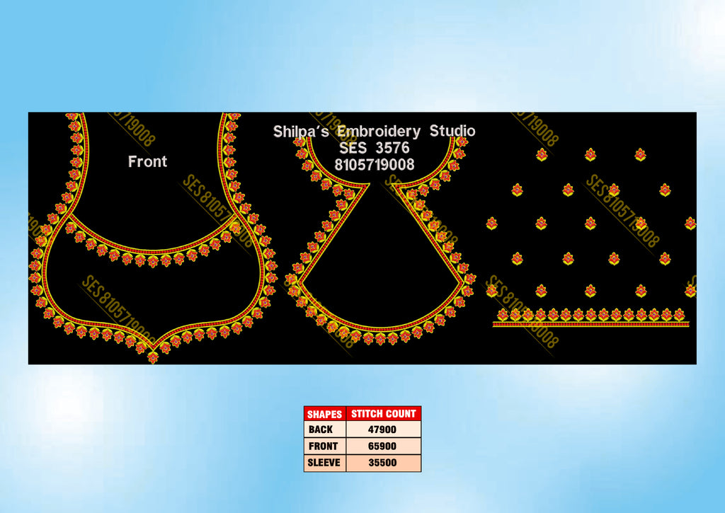 Embroidery Designs 3501-3600 Series