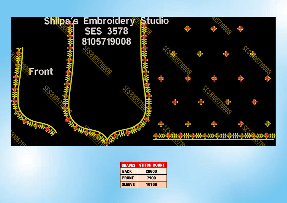 Embroidery Designs 3501-3600 Series