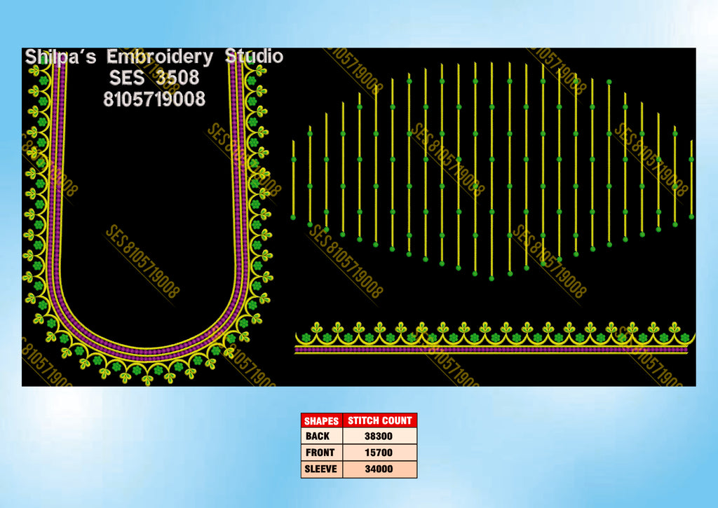 Embroidery Designs 3501-3600 Series