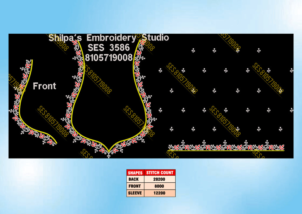 Embroidery Designs 3501-3600 Series