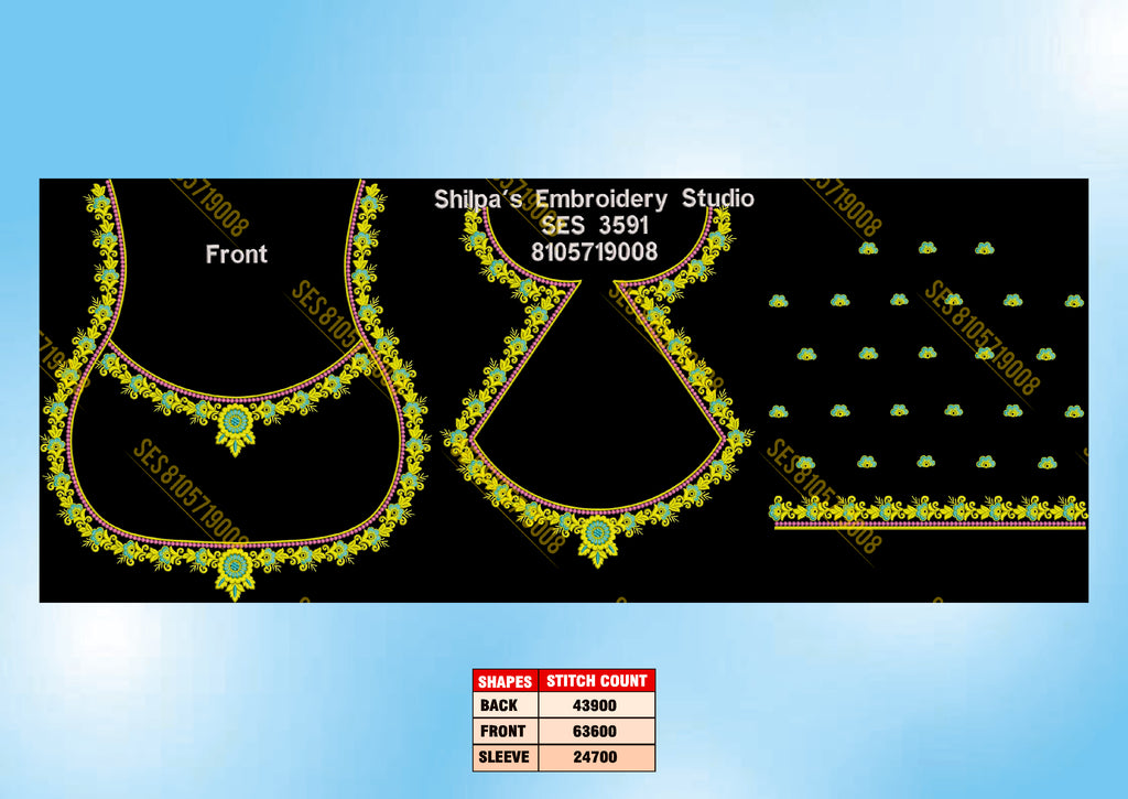 Embroidery Designs 3501-3600 Series