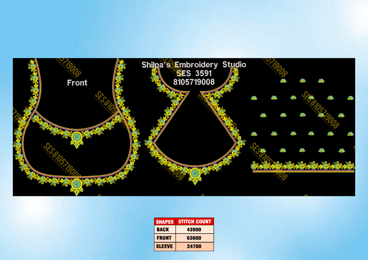 Embroidery Designs 3501-3600 Series