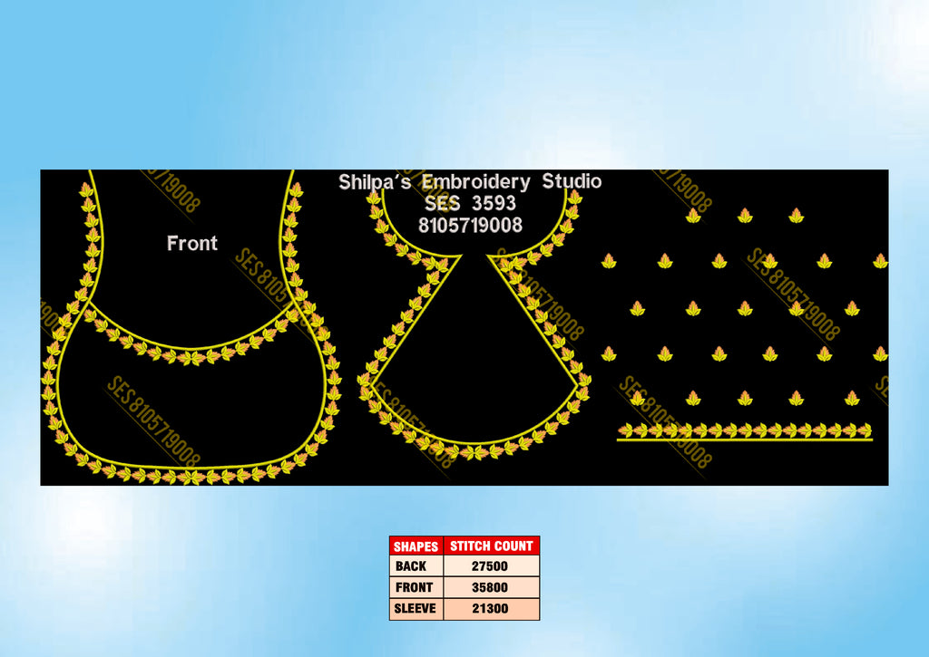Embroidery Designs 3501-3600 Series