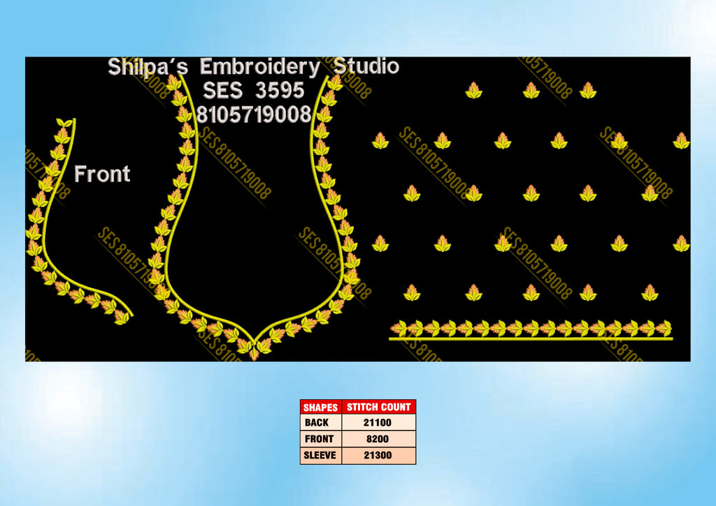 Embroidery Designs 3501-3600 Series
