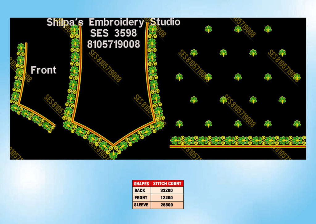 Embroidery Designs 3501-3600 Series