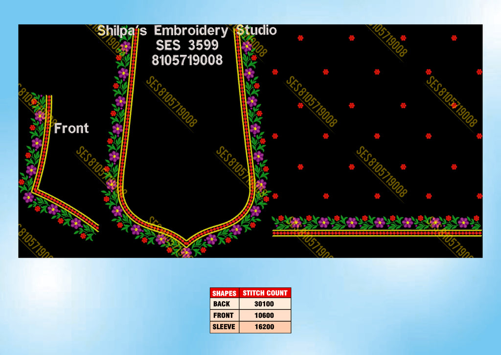 Embroidery Designs 3501-3600 Series