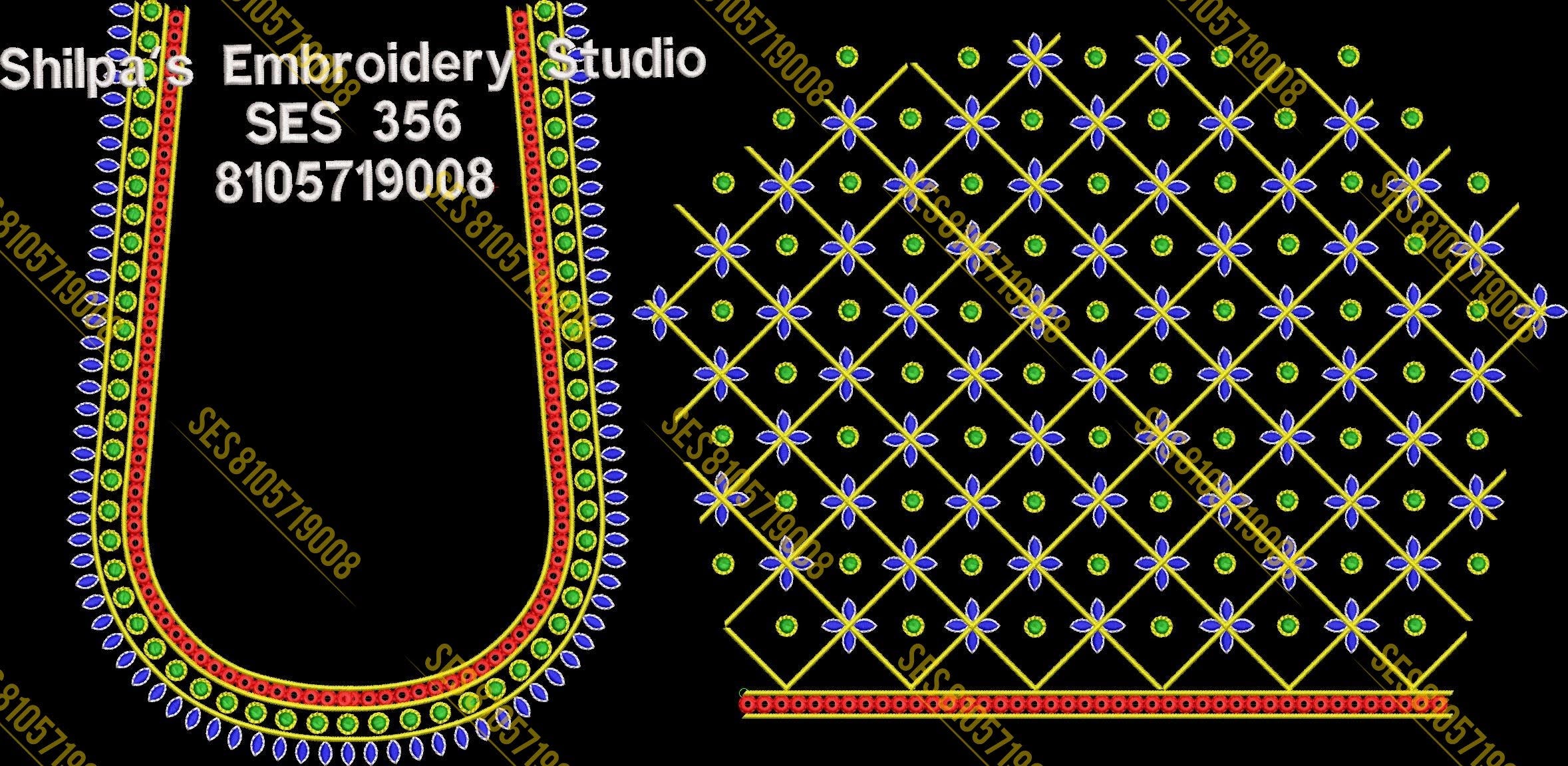 Embroidery Designs 301-400 Series