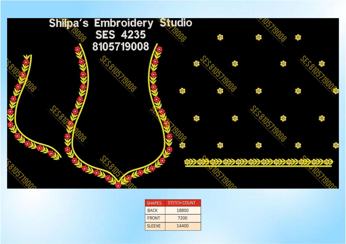 Embroidery Designs 4201-4300 Series