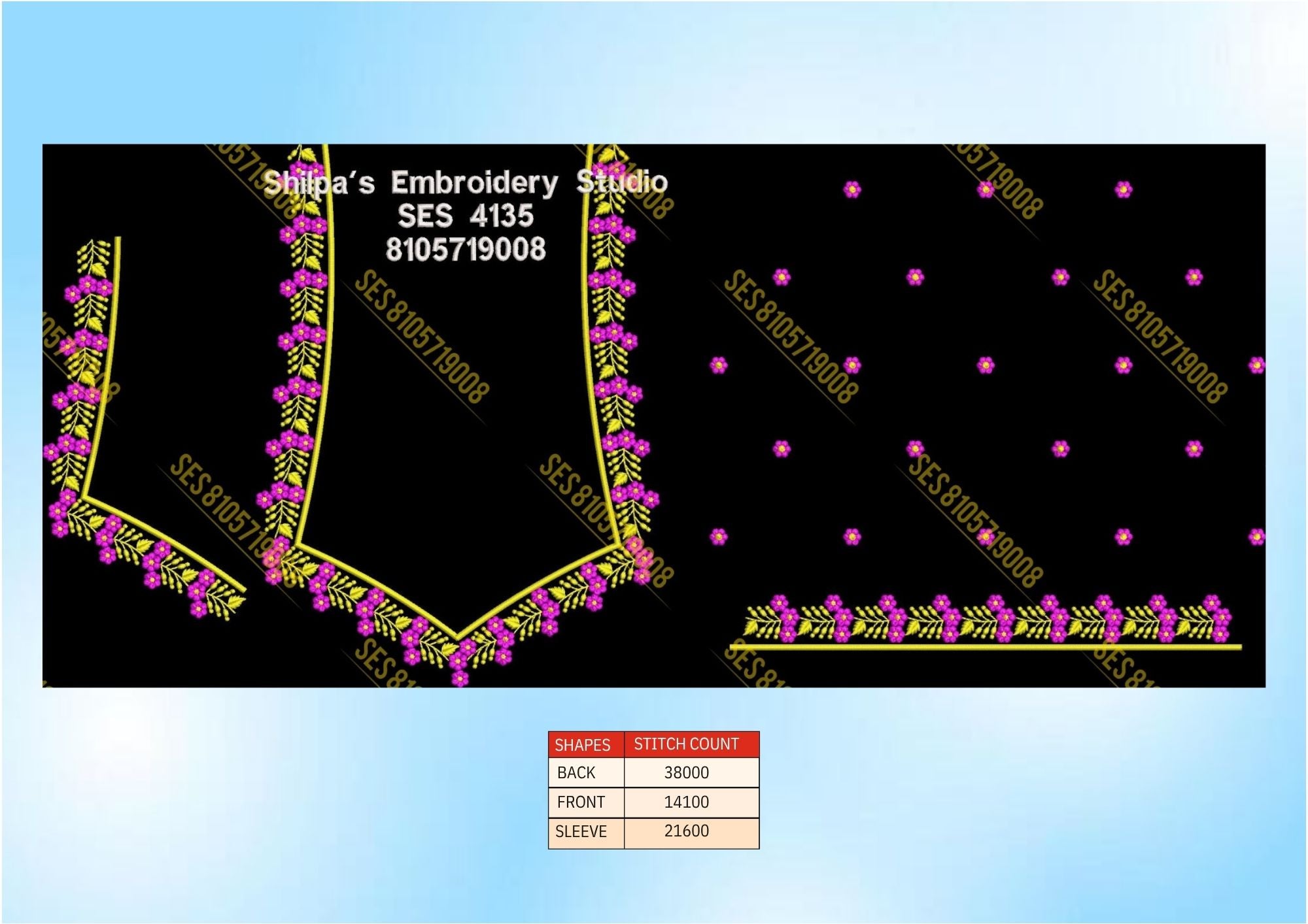 Embroidery Designs 4101-4200 Series