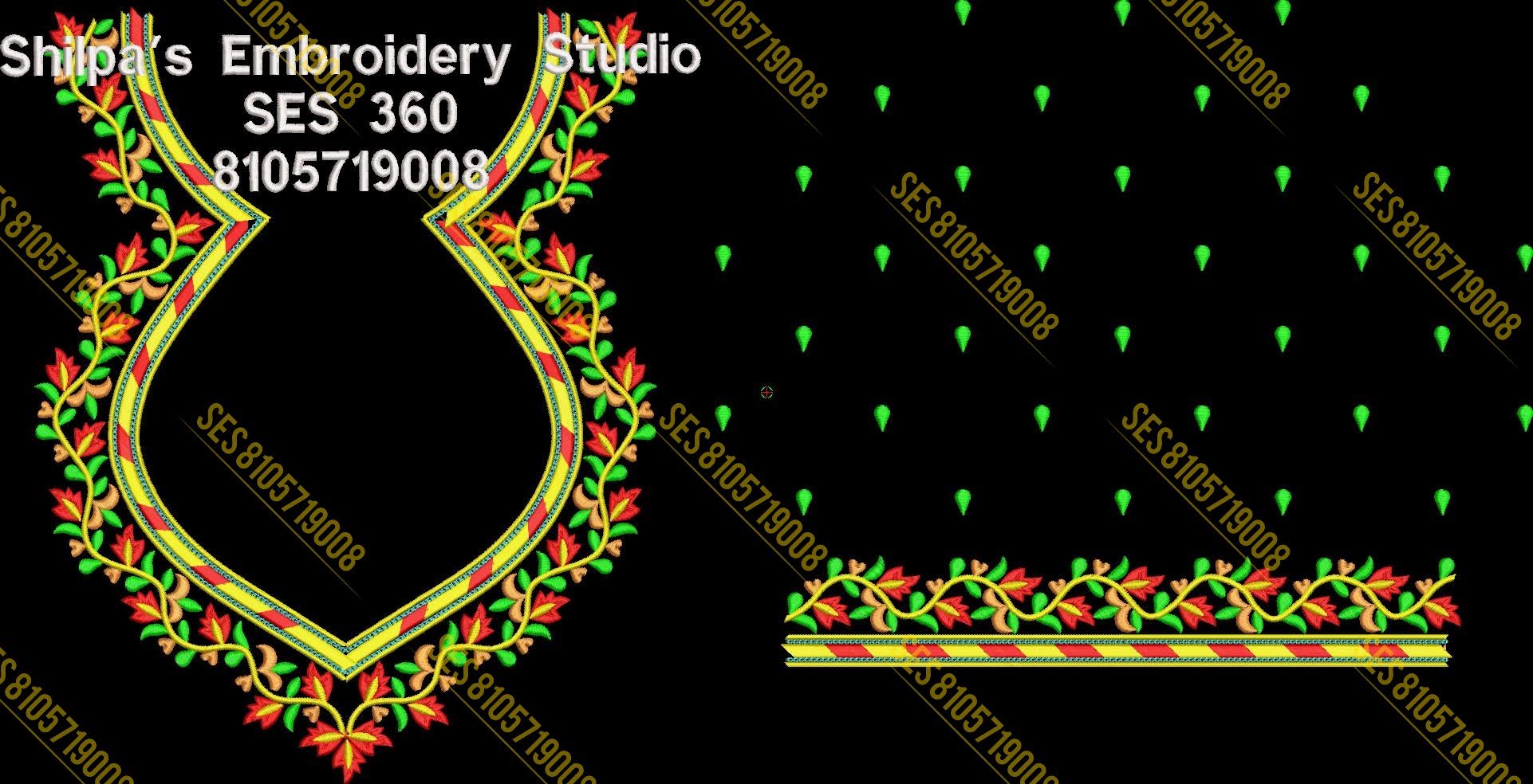 Embroidery Designs 301-400 Series