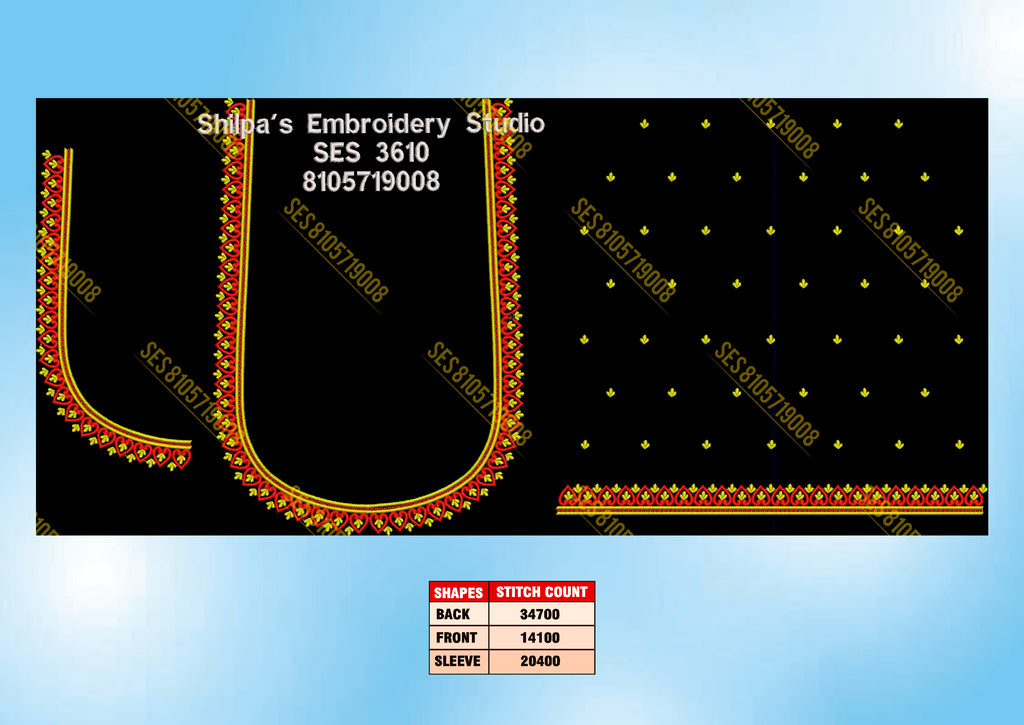 Embroidery Designs 3601-3700 Series