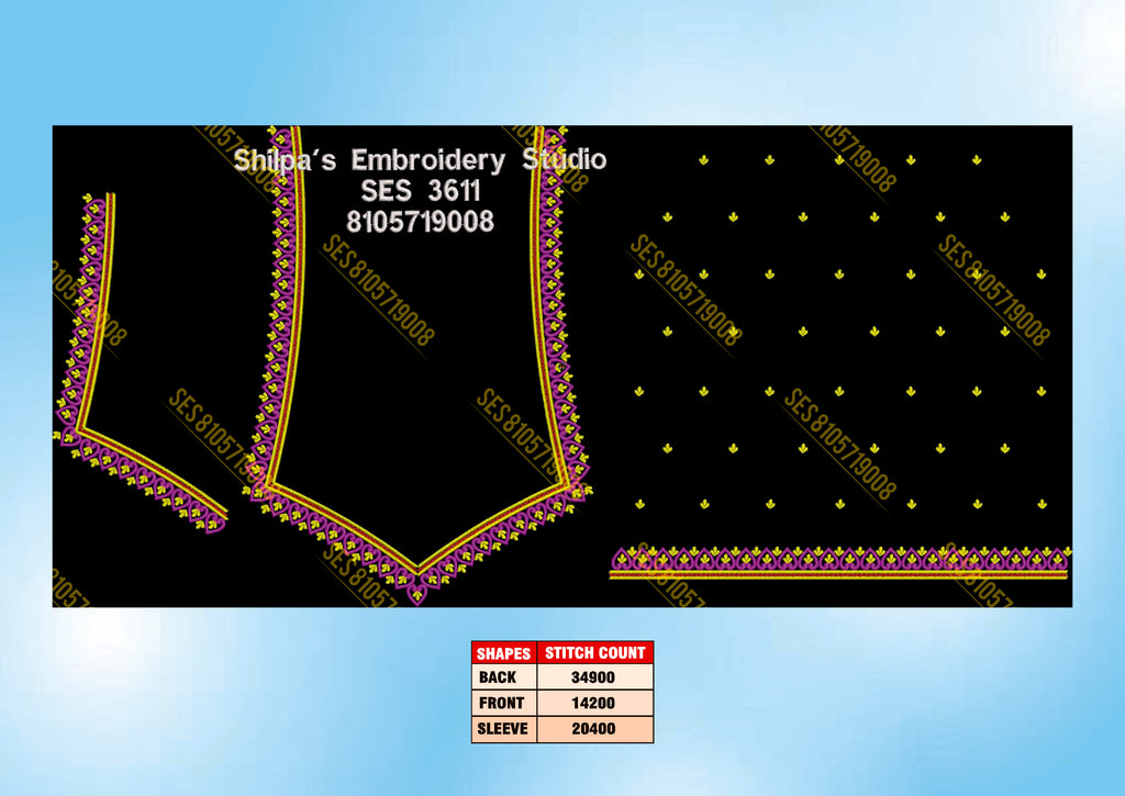 Embroidery Designs 3601-3700 Series