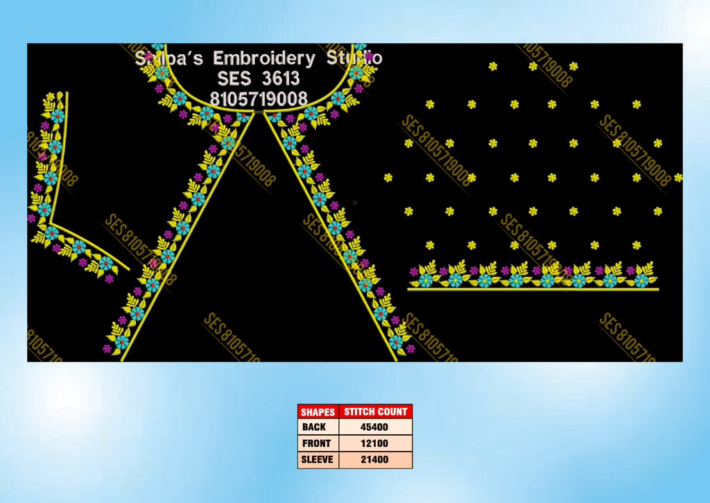 Embroidery Designs 3601-3700 Series