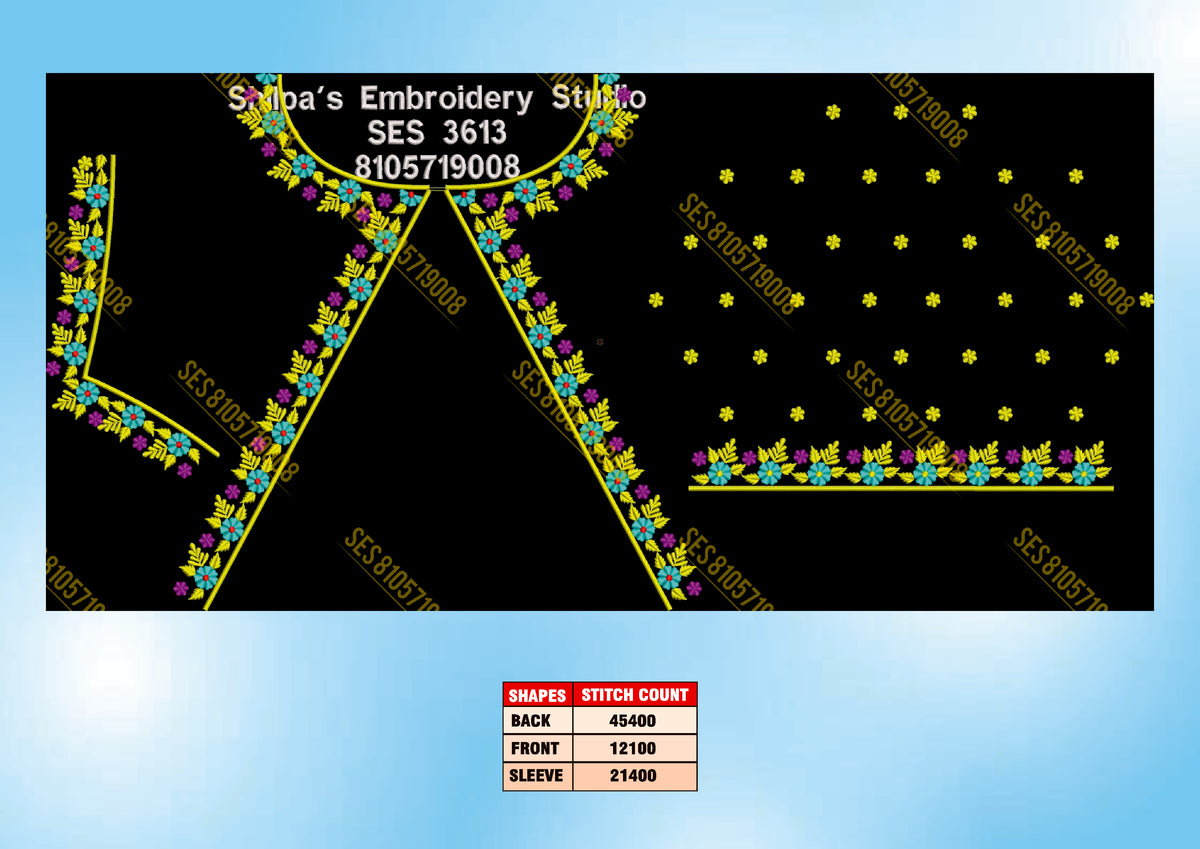 Embroidery Designs 3601-3700 Series