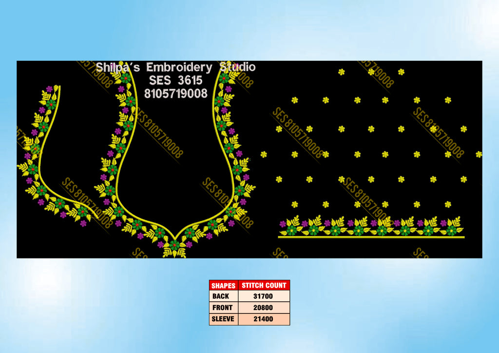 Embroidery Designs 3601-3700 Series