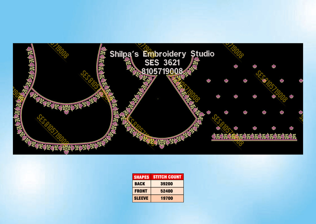 Embroidery Designs 3601-3700 Series
