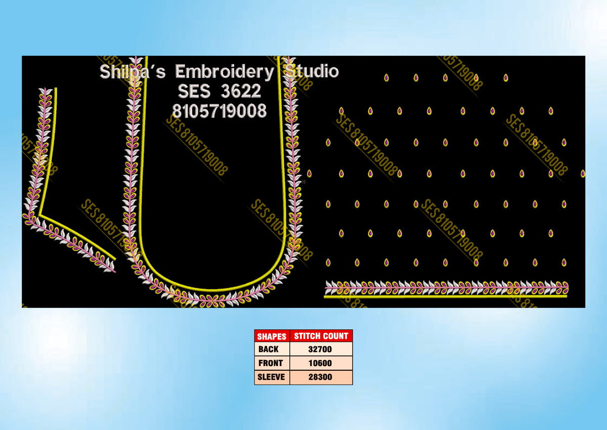 Embroidery Designs 3601-3700 Series