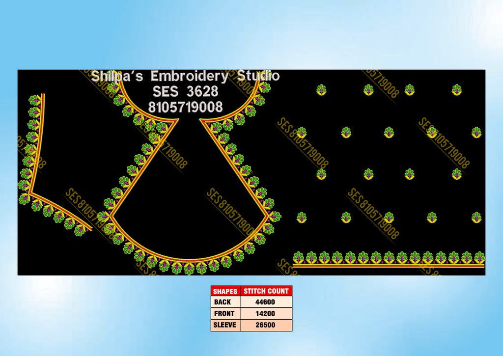 Embroidery Designs 3601-3700 Series